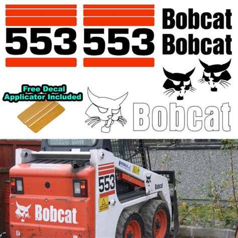 bobcat 553 skid steer safety stickers|bobcat skid steer tie down.